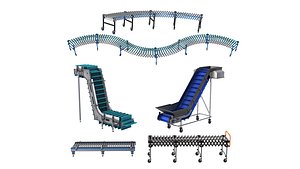 3D Roller Conveyor collection