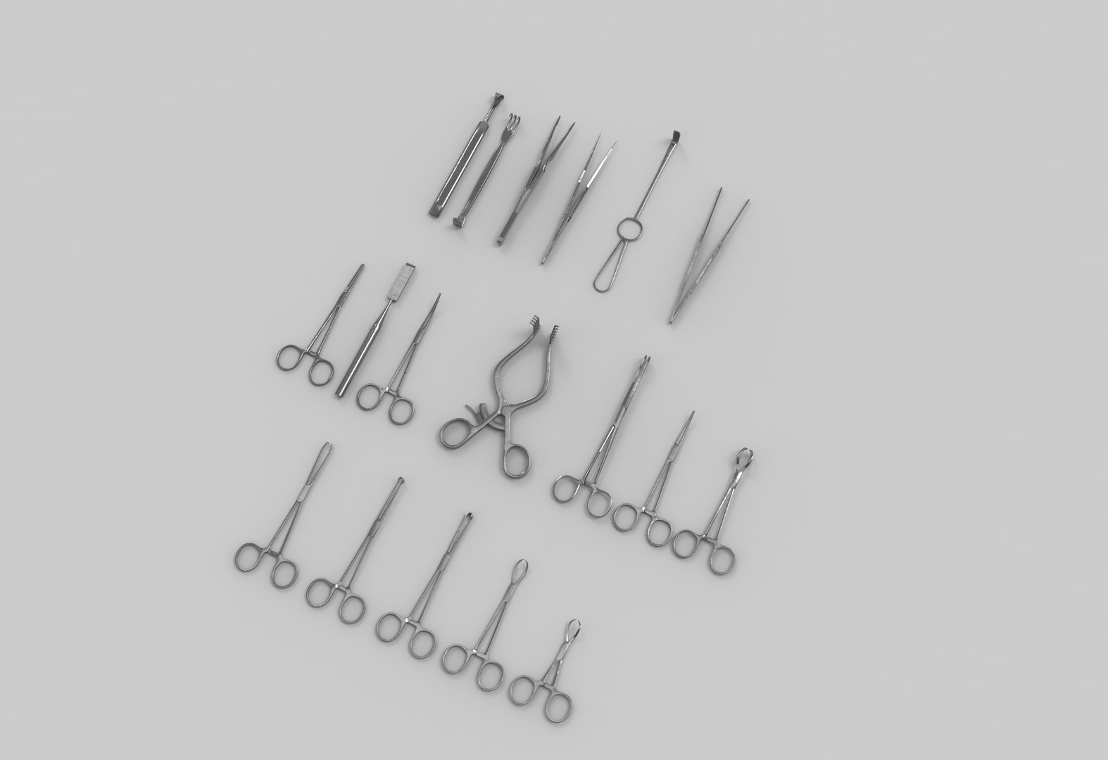 3D Surgical Equipment Forceps Model - TurboSquid 2118972