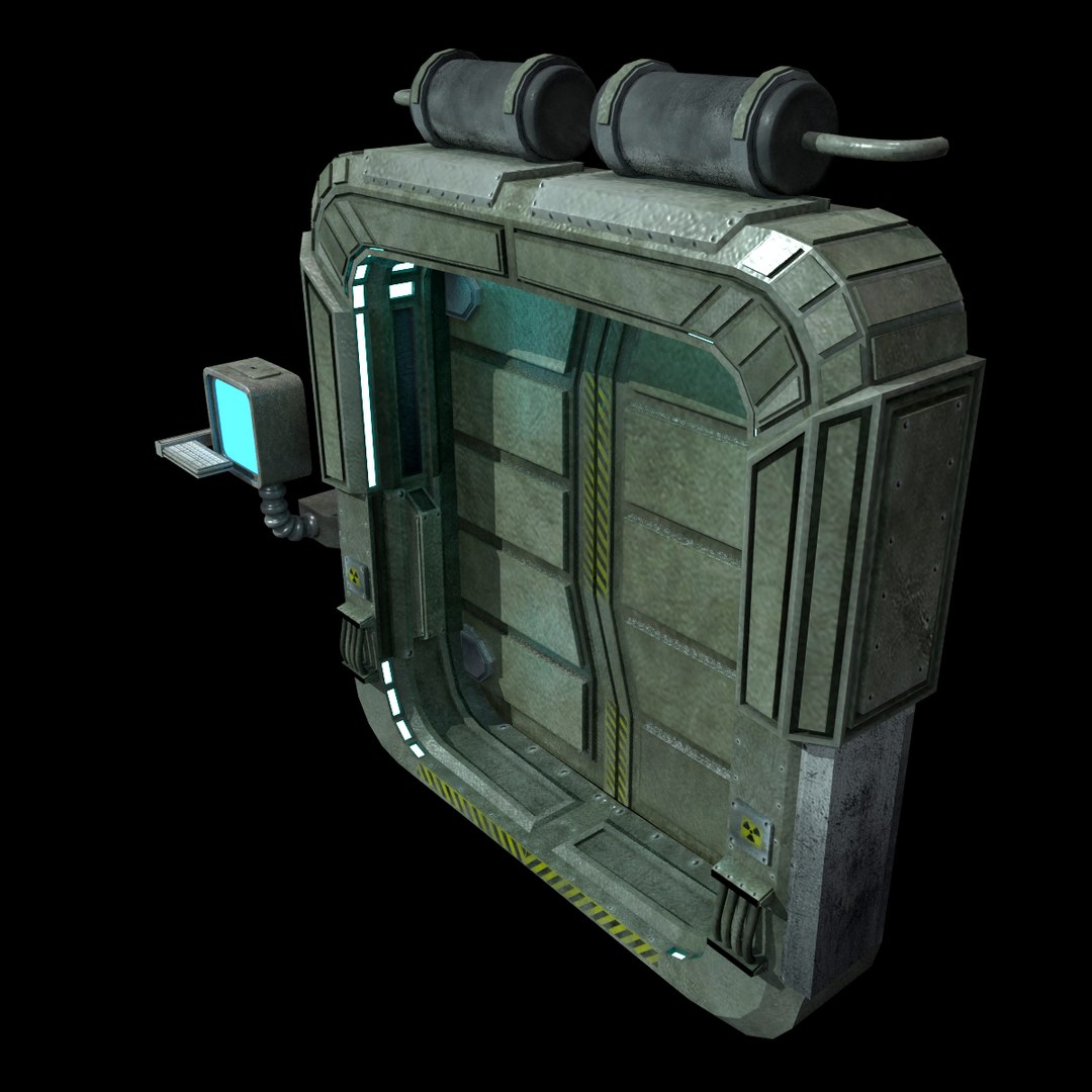 Sci Fi Door 3d Model