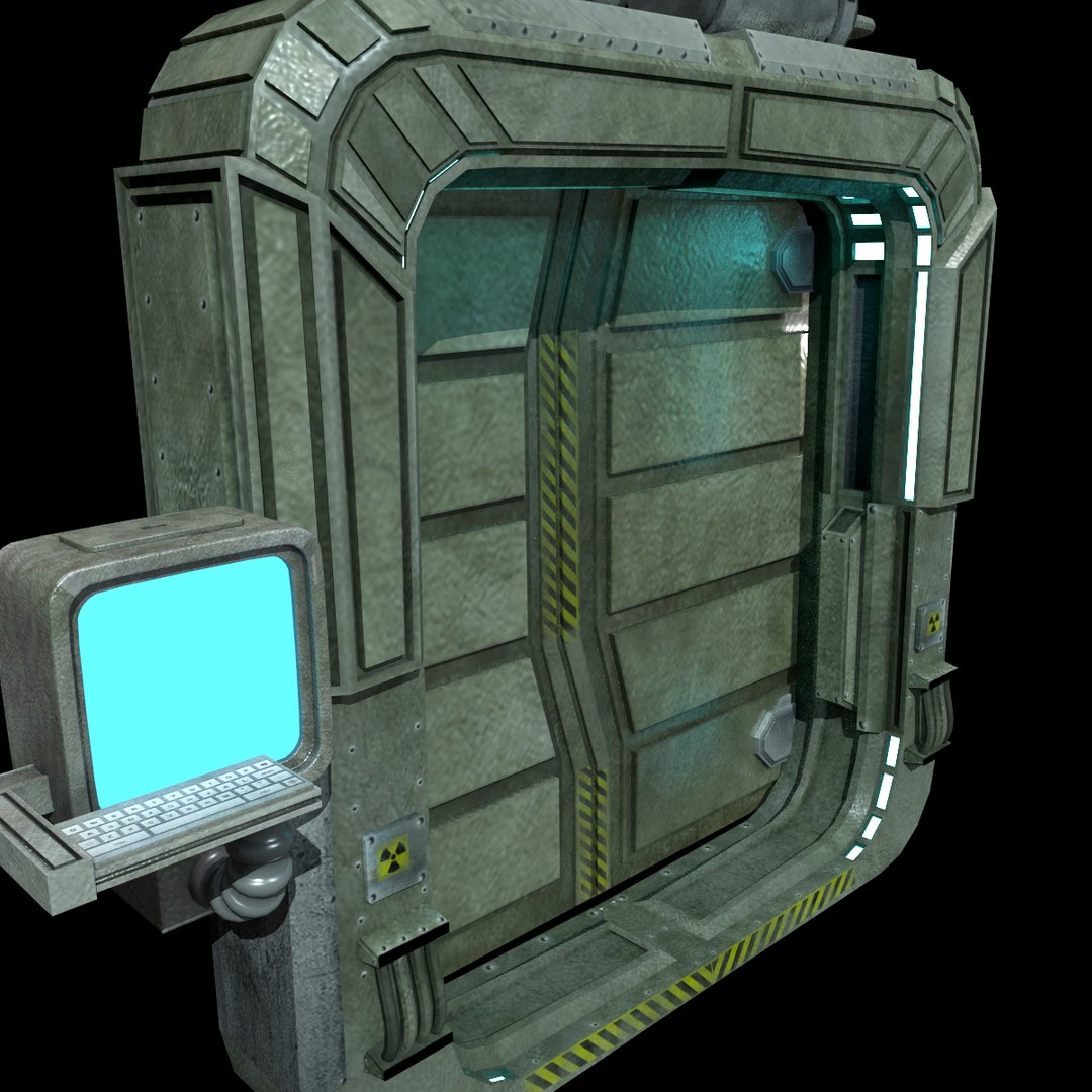 Sci Fi Door 3d Model