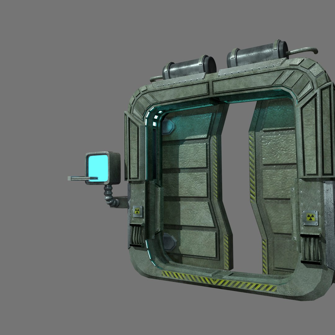 Sci Fi Door 3d Model