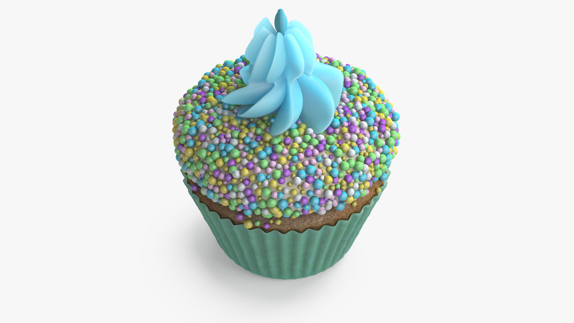 Cream Cupcake 3D model preview