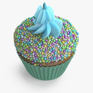 Cream Cupcake 3D model