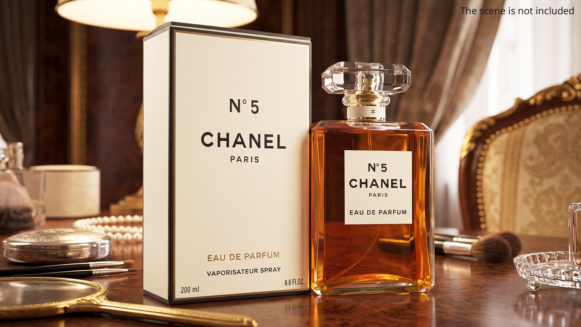 3D Chanel No5 Eau De Parfum Bottle With Box - TurboSquid 2543116