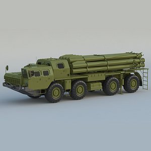 BM 30 Smerch Rocket Launcher Camouflage