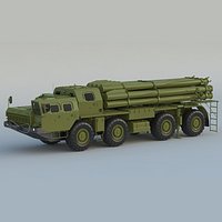 BM 30 Smerch Rocket Launcher Camouflage
