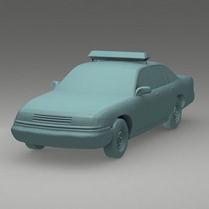 3d model police car