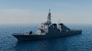 Japan JMSDF Warship Kongo-Class Aegis Destroyer