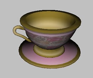4. Simple tea cup, 3D CAD Model Library