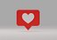 Social Media Notification with heart
