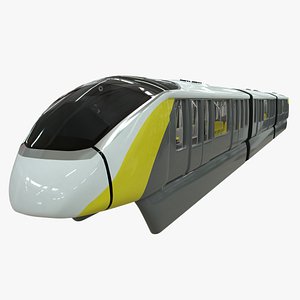 Alstom Innova monorail train 3D model