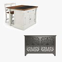 Conjunto de móveis de cozinha