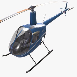 Robinson R22 Blue Static --34--