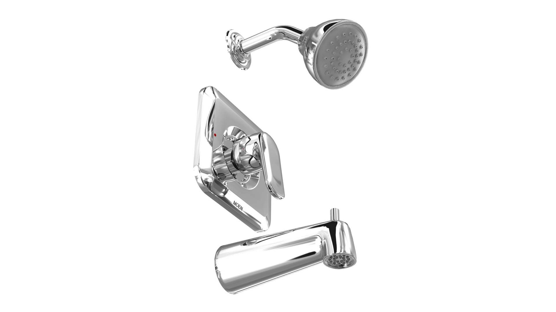 M-pact Compatible Trim Moen Rizon Posi-Temp Shower Trim In Brushed ...