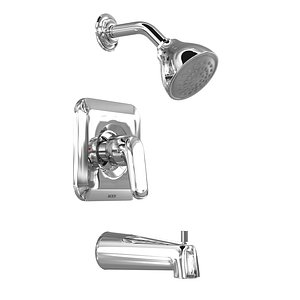 3D Moen Rizon Chrome Posi-Temp Eco Performance Tub Shower