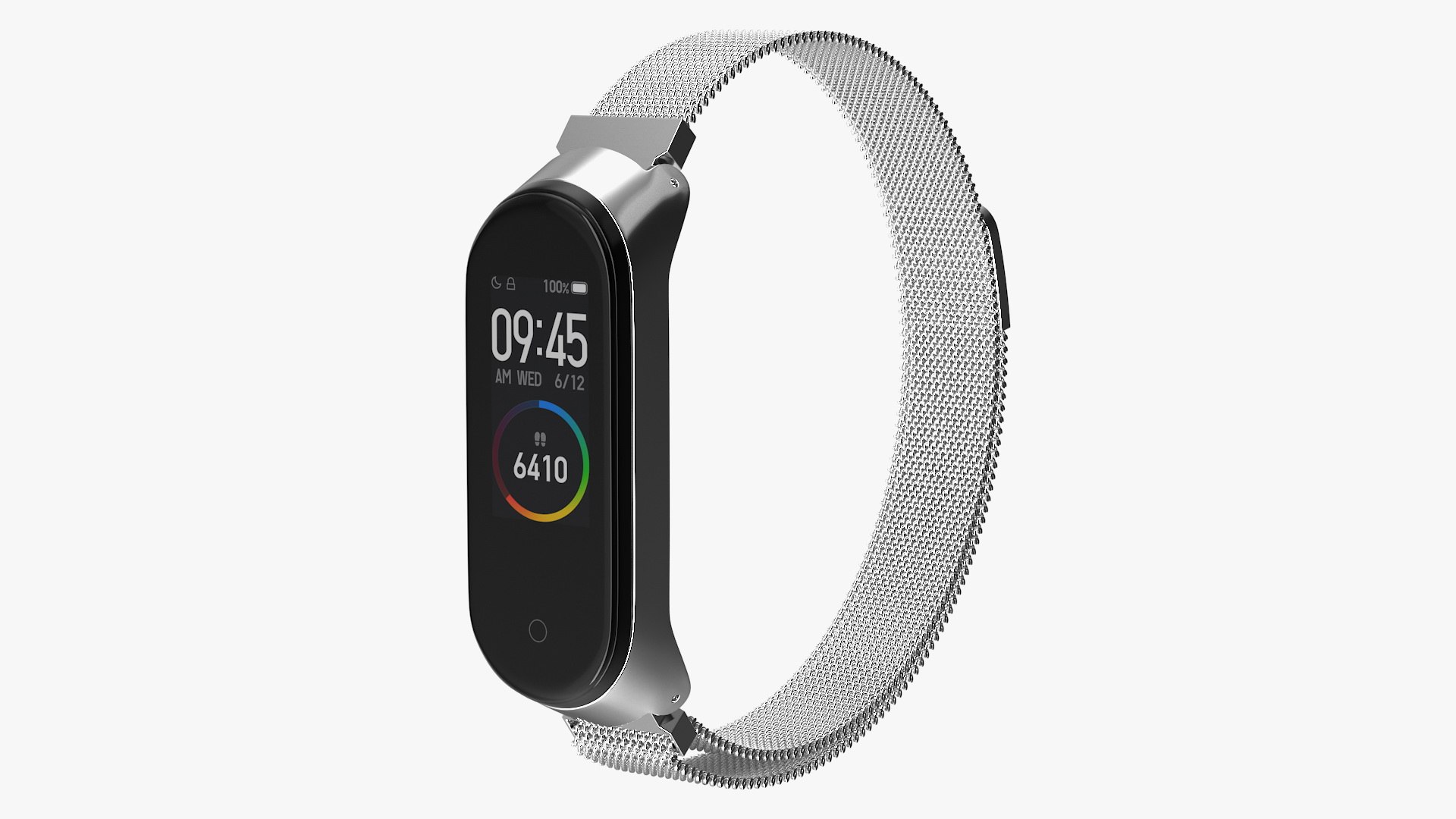 Xiaomi Mi Band 4 with Metal Strap 3D model preview