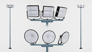 Stadium light small 3D