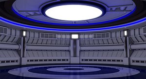 3D sci fi room
