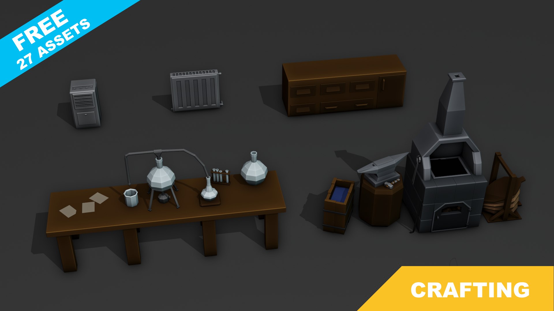 Free Crafting Free Pack 3D Model - TurboSquid 2141114