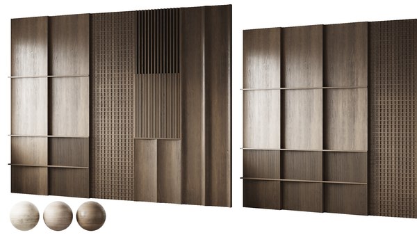 modelo 3d Wooden panels - TurboSquid 2077133