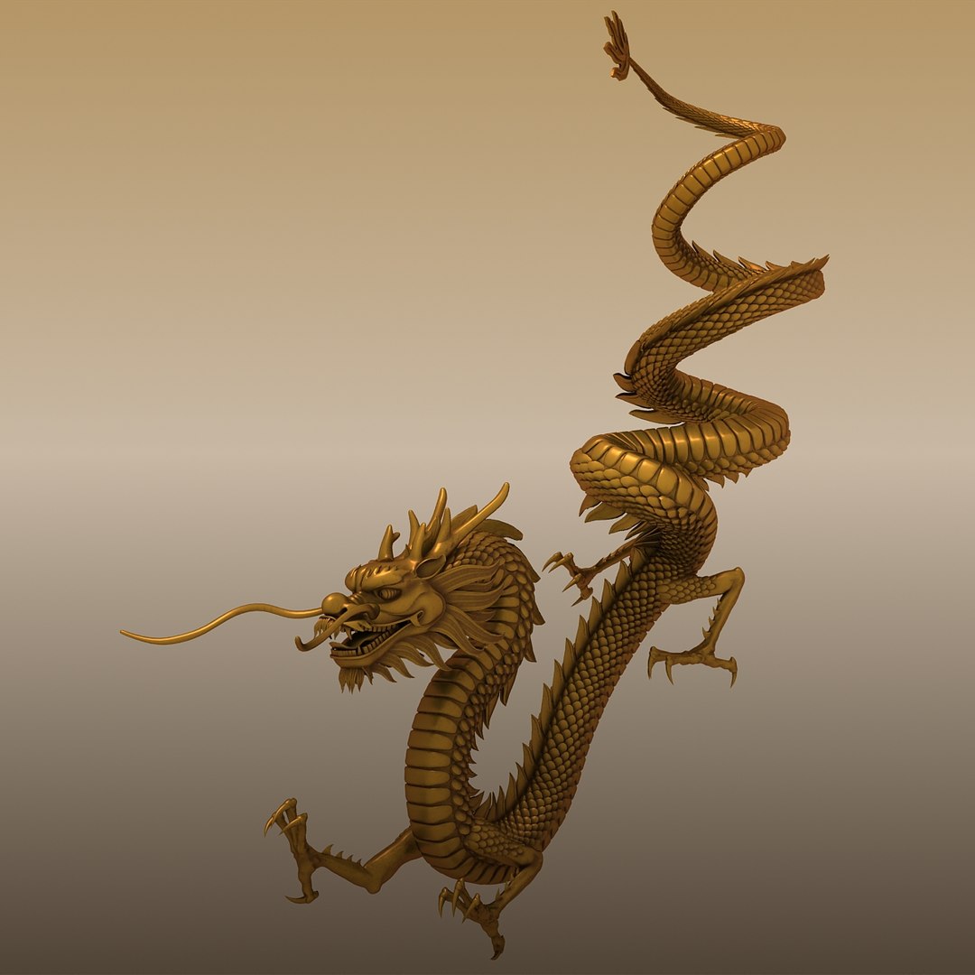 Chinese Dragon 3d Max