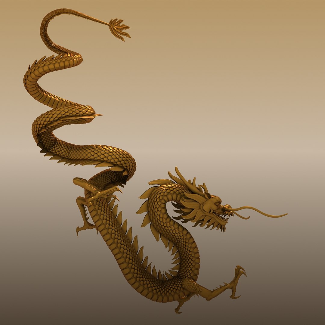 Chinese Dragon 3d Max