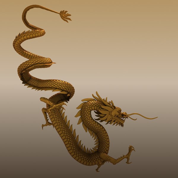 chinese dragon 3d max