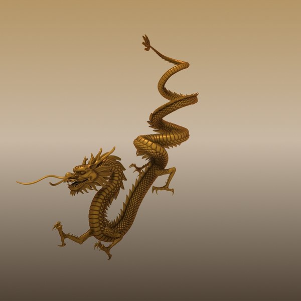 chinese dragon 3d max