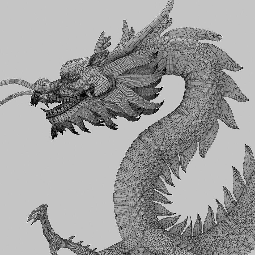 Chinese Dragon 3d Max