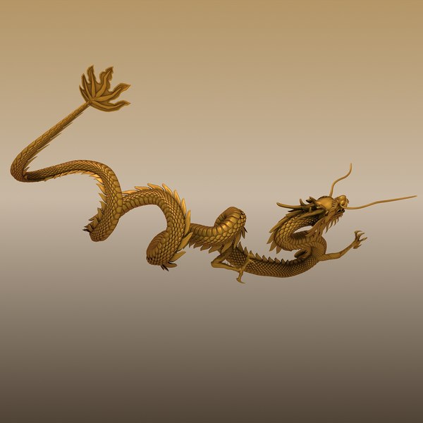 chinese dragon 3d max