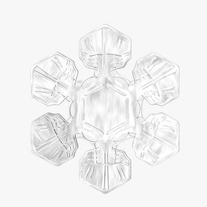 snowflake realistic 3d max