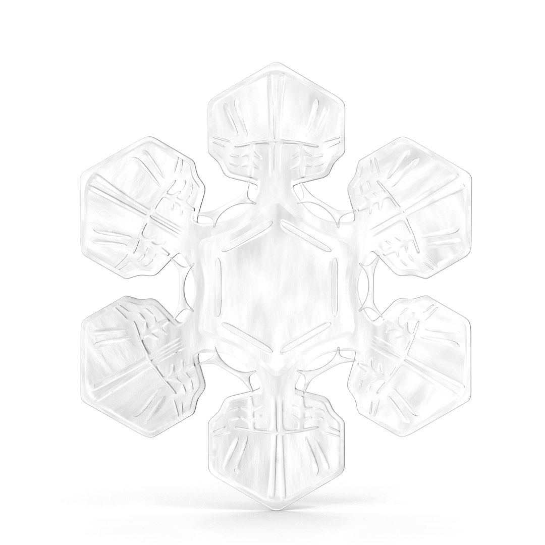 Snowflake 3D model preview