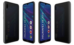 3D huawei y6 2019 midnight