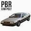 3d model dmc delorean polys