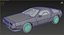 3d model dmc delorean polys
