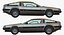 3d model dmc delorean polys