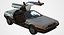3d model dmc delorean polys