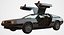 3d model dmc delorean polys