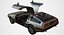 3d model dmc delorean polys