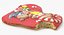 Christmas Cookie 04 Bitten 3D model