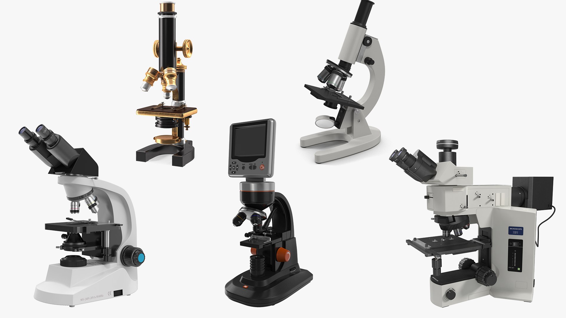 Microscopes Collection 2 3D Model - TurboSquid 1922373