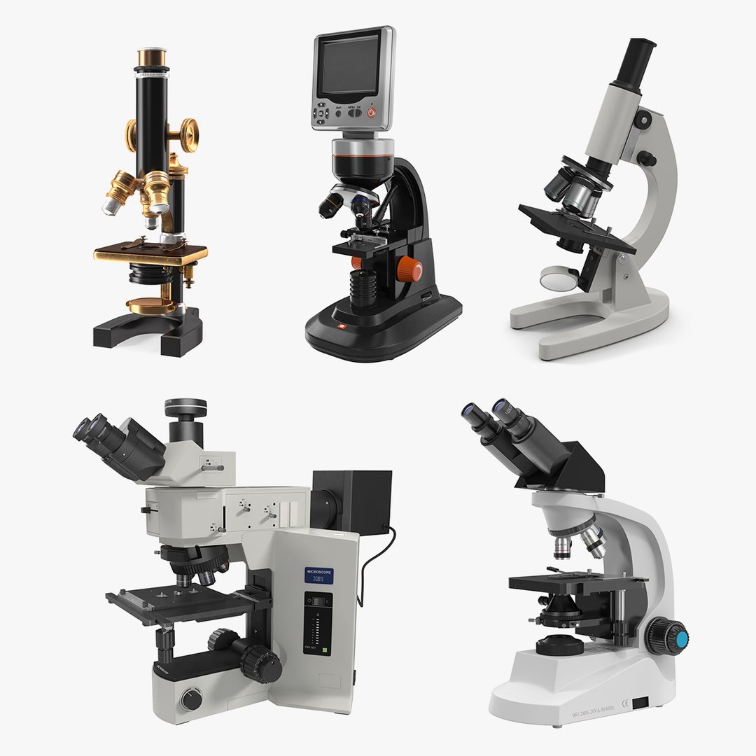 Microscopes Collection 2 3D model preview