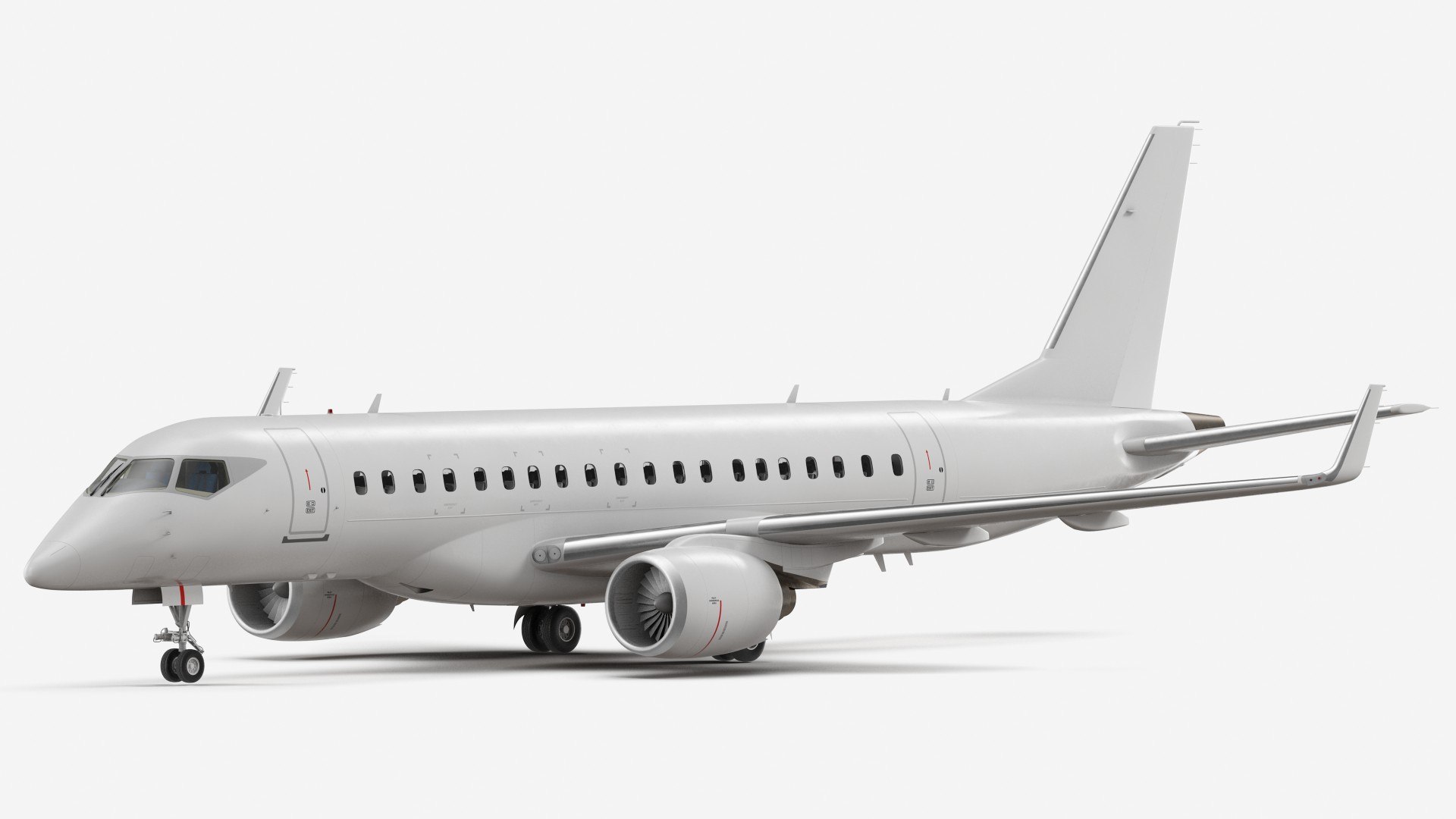 Jet Airliner 3D model preview