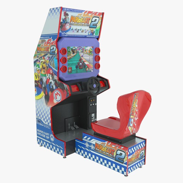 3d model simulator kart racing arcade machine