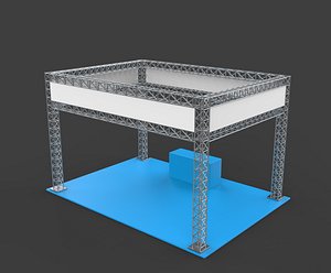 Trade Show Display Booth 3D model 3D model