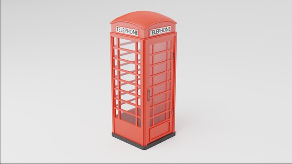 Phone Box Low Polly 3D Model Game Ready 3D model