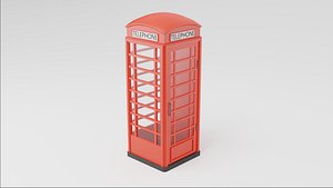 Phone Box Low Polly 3D Model Game Ready1