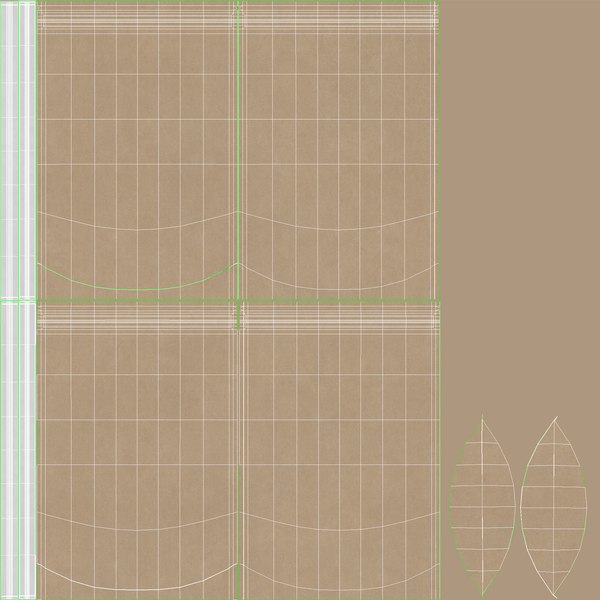 Zipper kraft paper bag 3D model - TurboSquid 1712523
