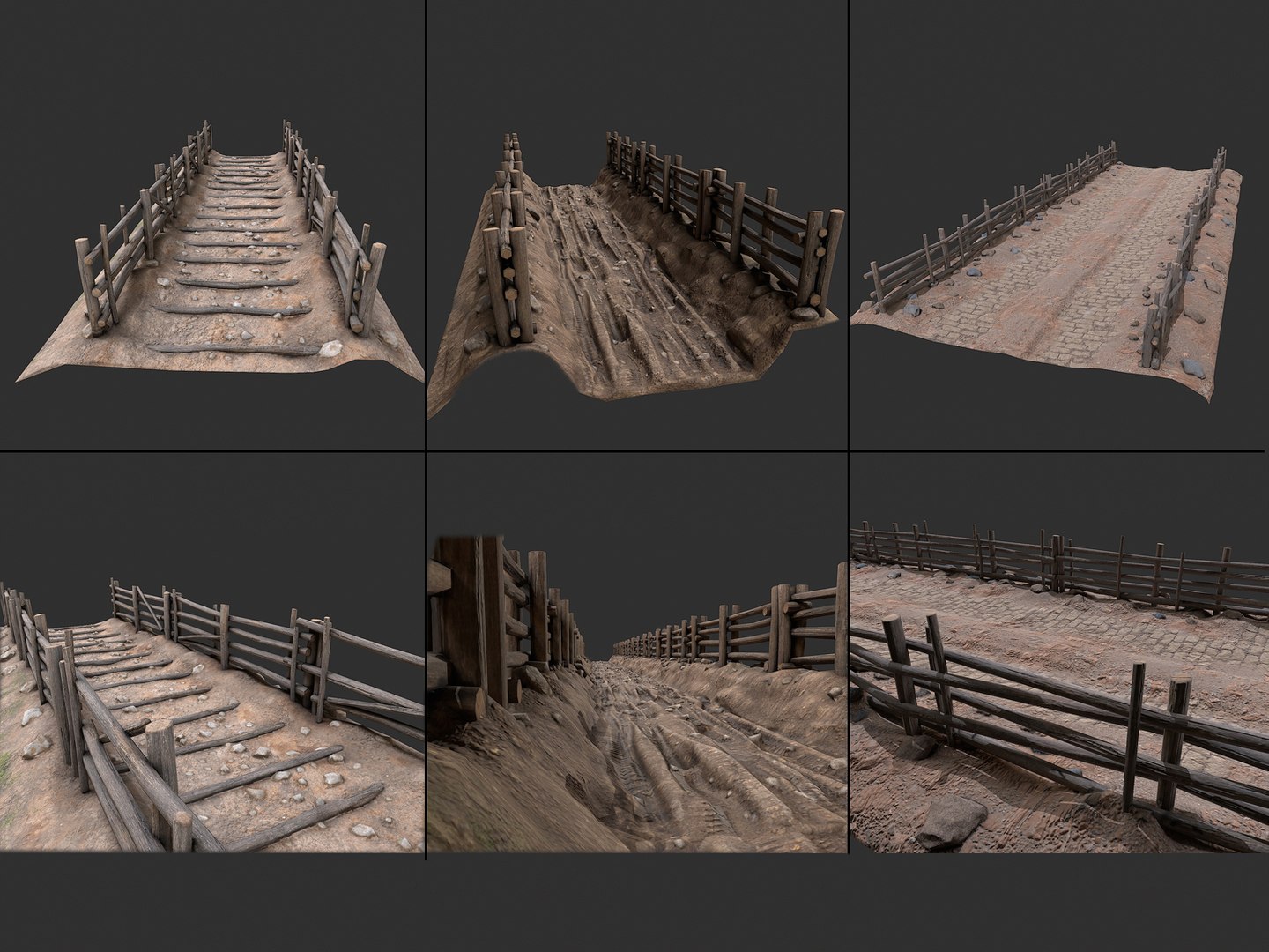 3D Village Road Collection - TurboSquid 2433103