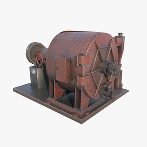 Power facility generator 3D model